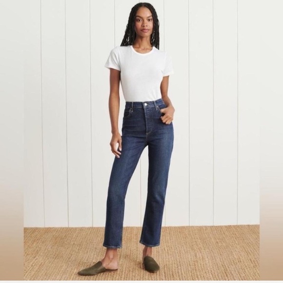AGOLDE Jamie high Rise Dark Rinse Jeans Sz 30 100% Cotton A077-983 - Picture 1 of 6